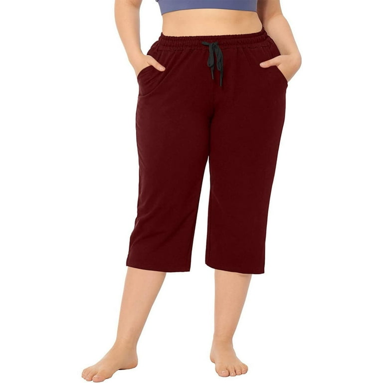 Red Trousers Women Polyester Petite Wide Leg Pants For Women Pleated Trousers For Women Women s Casual Pants Solid Color Sports Multicolor Pants