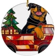 thumbnail image 1 of Red Truck Car with Dog Stained Glass Ornaments, Red Truck Car with Dog Ornament,Red Truck Car with Dog Christmas Tree Ornament, Red Truck Car with Dog Xmas Decorations dmspcu, 1 of 5
