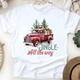thumbnail image 1 of Red Truck Graphic T-Shirt | Vintage Pickup Tee for Men Women Kids, White, Size S, 1 of 6