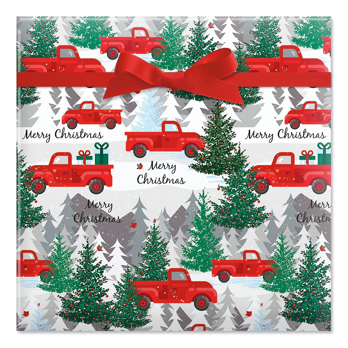 FNGZ Gift Wrapping Paper Clearance 1PC DIY Men's Women's Children's  Christmas Wrapping Paper Holiday Gifts Wrapping Truck Plaid Snowflake Green  Tree