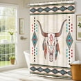 thumbnail image 1 of Red Truck Shower Curtain Waterproof Polyester Fabric,Retro Red Truck with Farm Fresh Sunflower USA Flag Blue Red84x72inch Curtain Decor Sets with Hooks for Bathroom Showers and Bathtubs, 1 of 6