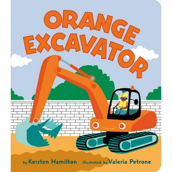 Red Truck and Friends Orange Excavator, (Board Book)