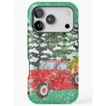 Red Truck with Christmas Trees Tough Phone Case for iPhone 13 - Walmart.com