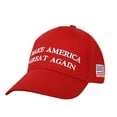 Red Trump 2024 MAGA Hat Embroidered Make America Great Again Donald