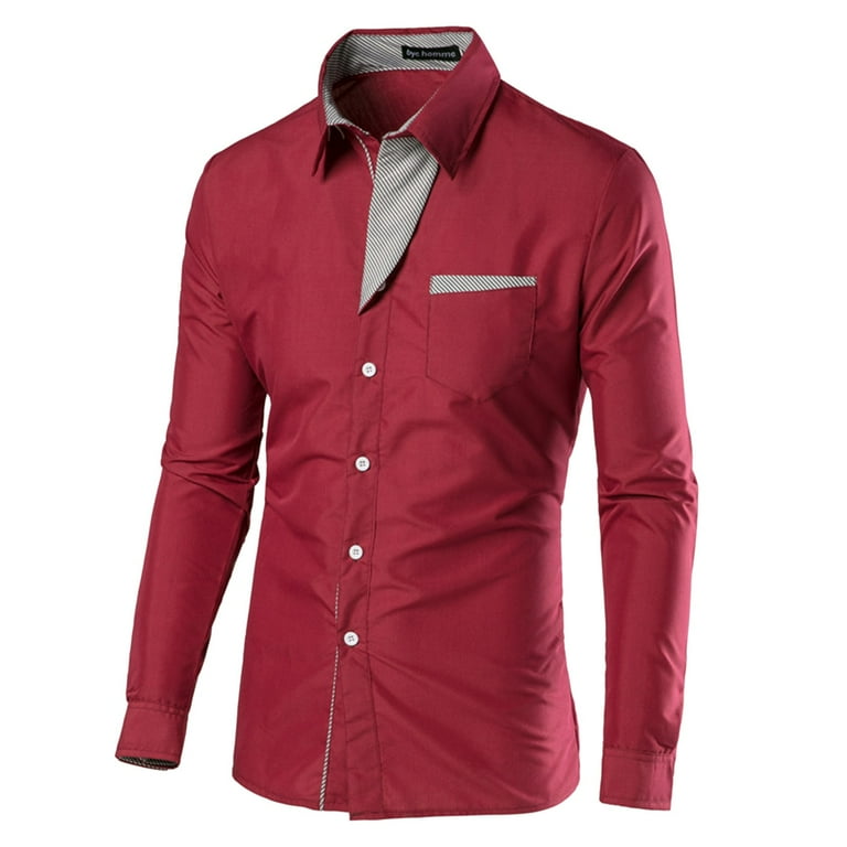 Red t hot sale shirt with collar