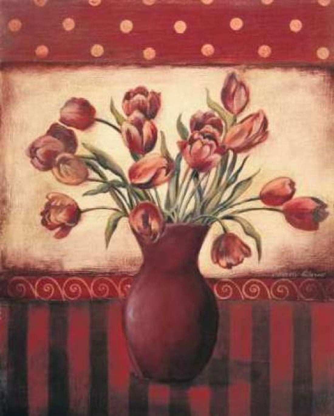 Red Tulips Canvas Art - Kimberly Poloson (20 x 24)