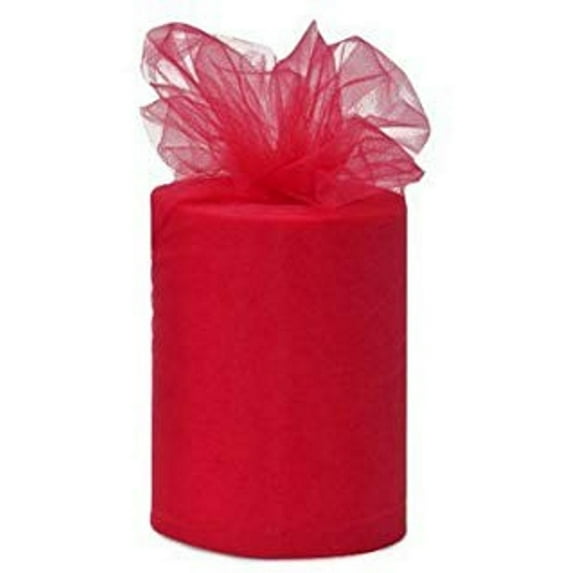 Red Tulle Fabric - 6 Inches Wide X 100 Yards