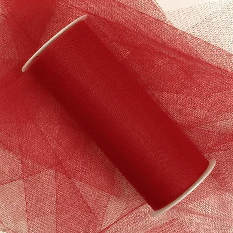 Red Tulle Fabric