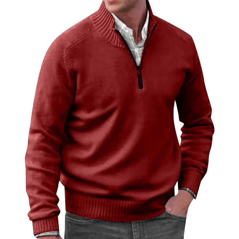 New V-neck Men's Solid Color Long-sleeved Sweater New V-neck Men's Solid Color Long-sleeved Sweater