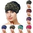 thumbnail image 1 of Red Turbans for Women Spandex Pre-Tied Twisted Turbans Head Scarf for Women Hair Wraps Cover Beanie Cancer Chemo Headwear One Size, 1 of 2