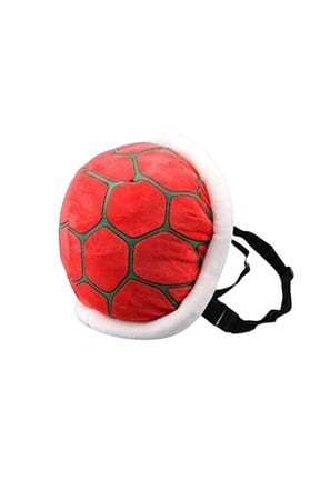 Red Turtle Backpack Turtle Shell Backpack Cosplay Clothing Accessories Props Soft Plush Cartoon Toy 11.4 inches