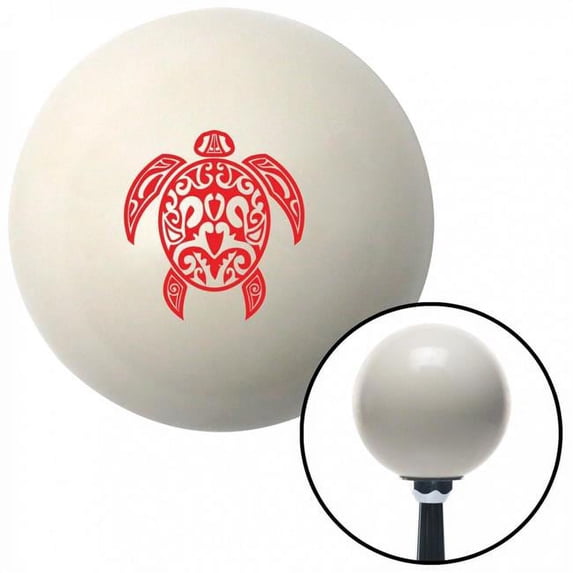 Red Turtle Ivory Shift Knob with M16 x 1.5 Insert Shifter Auto Manual Custom Brody