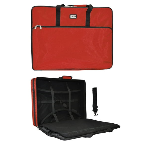 Red Tutto Embroidery Project Extra Large Bag