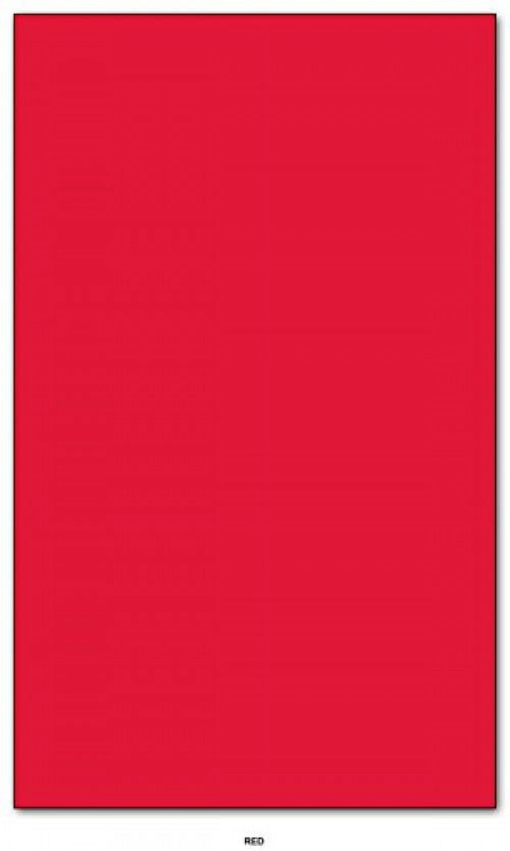 Dark Red - Ultra Bright Neon Colored Card / Cover Stock 65lb. Size 8.5 X 14 Legal / Menu Size - 50 Per Pack