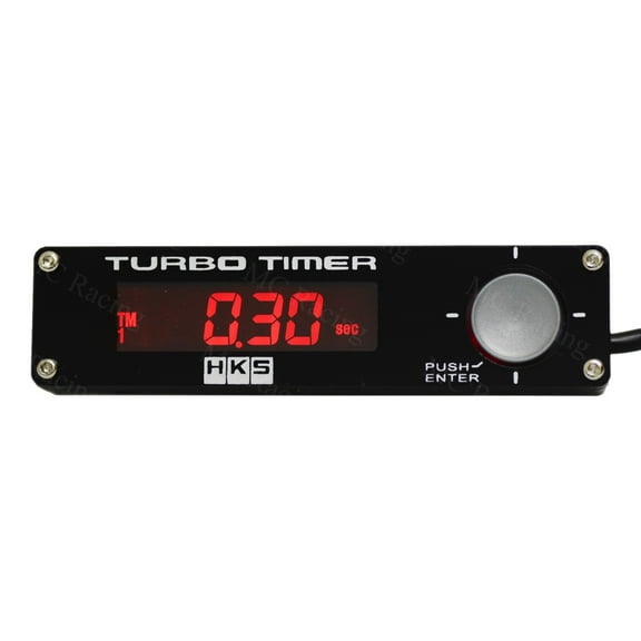 Red-Universal Car Digital Turbo Timer, Auto Boost Gauge, Red LED Control, Type 0, Voltage Meter Display, HKS System