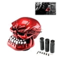 thumbnail image 1 of Red Universal Manual Wicked Skull Head Gear Stick Car Shift Knob Shifter Holloween, 1 of 5