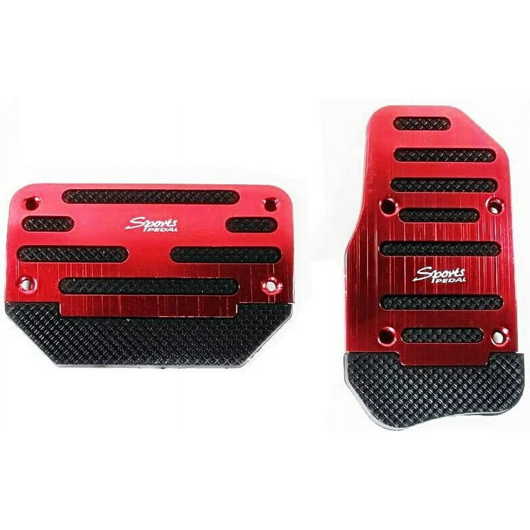 Red Universal Racing Sports Non-Slip Automatic Car Gas/Brake Pedal