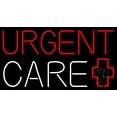 thumbnail image 1 of Red Urgent Care Plus Logo LED Neon Sign 20 x 37 - inches, Black Square Cut Acrylic Backing, with Dimmer - Bright and Premium built indoor LED Neon Sign for Defence Force., 1 of 6