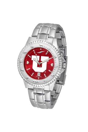 Red Utah Utes Competitor Steel AnoChrome Watch