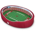 thumbnail image 1 of Red Utah Utes Small Stadium Oval Pet Bed, 1 of 1