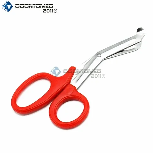 Red Utility Scissors 5.5" Multi-Purpose Diy Ems Emt Universal Shears Instruments