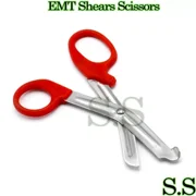 Red Utility Scissors 5.5 Multi-Purpose Diy Ems Emt Universal Shears Instruments