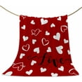thumbnail image 1 of Red Valentine''s Day Throw Blankets, Valentines Love Heart Soft Fleece Blanket Decorative for Home Sofa Couch Chair Living Bedroom,40x50 Inches,, 1 of 6