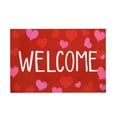 thumbnail image 1 of Red Valentine's Day Welcome Decorative Doormat,Valentines Day Door Mat,Valentine Rug,Seasonal Wedding Anniversary Couple Non-Slip And Washable Seasonal Holiday Floor Mat Indoor Outdoor(1PC,24"x16"), 1 of 8