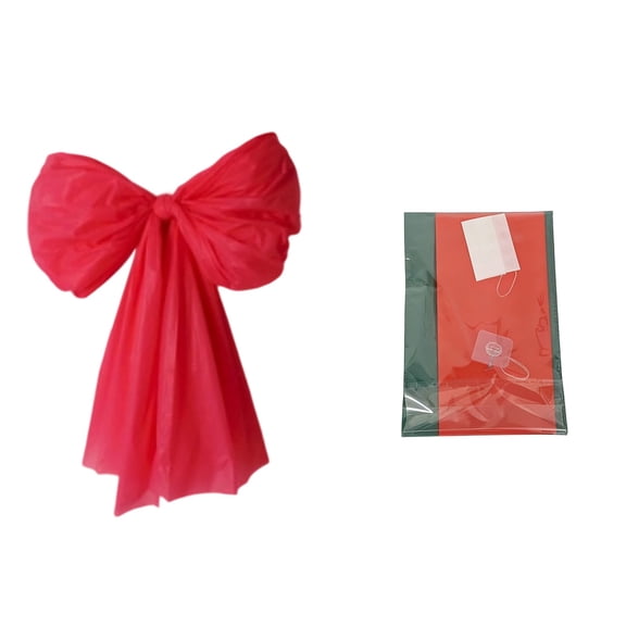 Red Valentines Day Decorations Giant Wall Bow For Tree Door Window Hanging Large Romantic Bow For Home Party Decor Indoor Outdoor Red