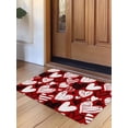 thumbnail image 1 of Red Valentines Door Mat&nbsp;Indoor Outdoor Entrance, Non Slip Small Rug for Kitchen Bathroom Entryway Rug, Black White Love Heart Washable Doormat Floor Mat for Office Home Decor 16x24 Inch, 1 of 8