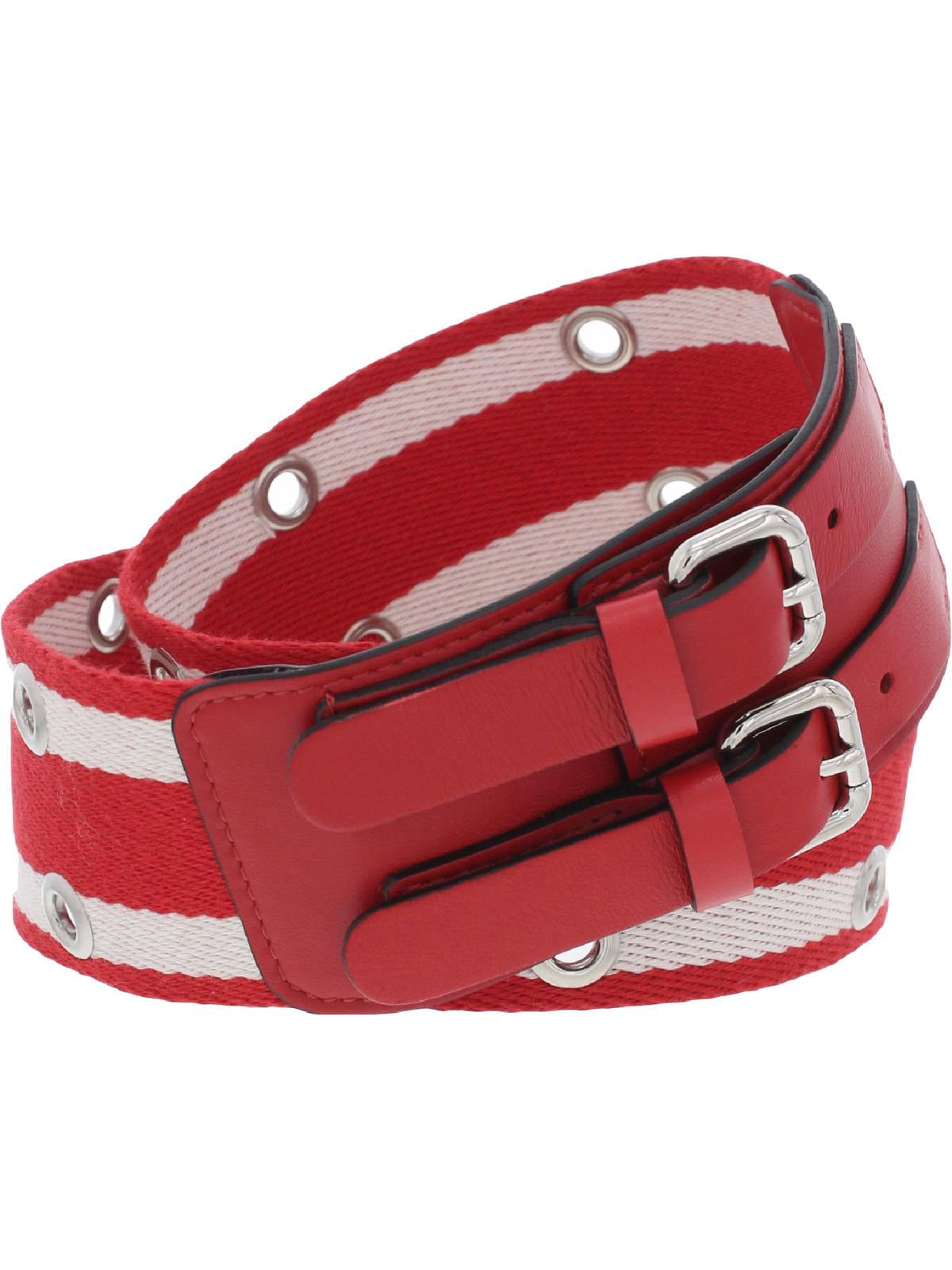 Women’s Valentino Skinny leather belt RED Valentino Red/Black Leather VLogo Reversible Belt 90CM  main image 3