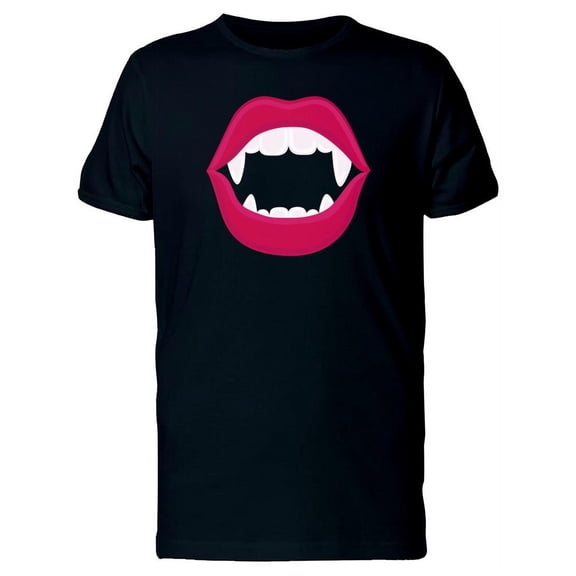 Red Vampire Lipstick T-Shirt Men -Image by Shutterstock, Male XX-Large