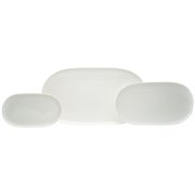 Red Vanilla ET1919-003 Every Time White Platter Set - 3 Piece