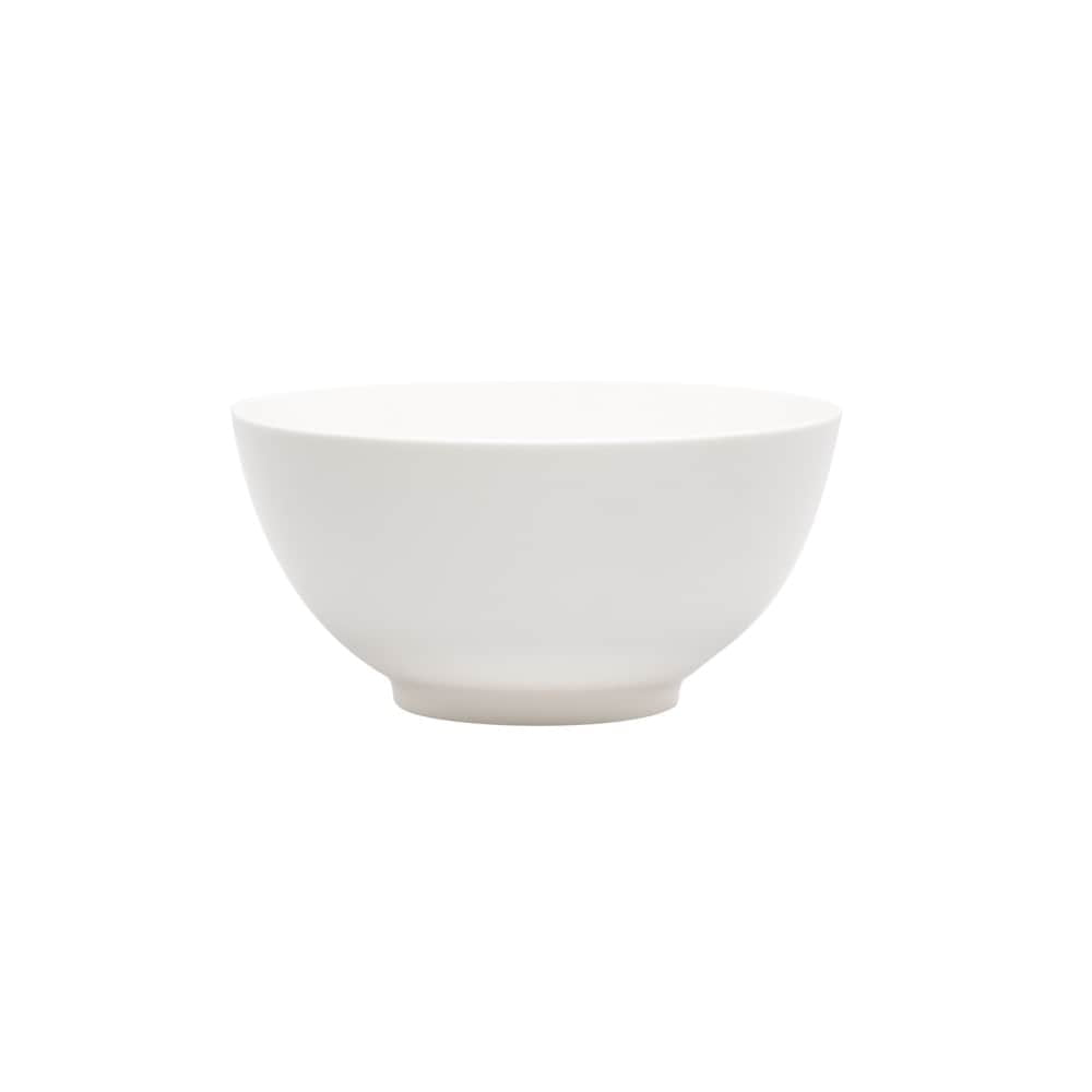 Creamy White Ceramic 96 oz Salad Serving Bowl