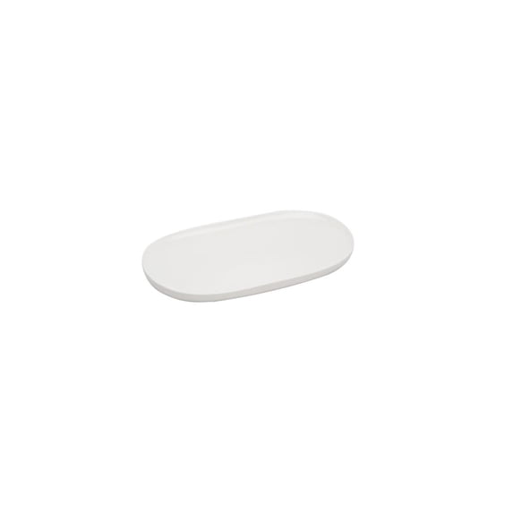 Red Vanilla Every Time White Oval Platter 8.75"