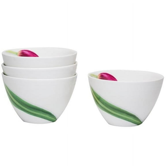 Red Vanilla FP003-421 5 in. Dutch Garden Coupe Bowls- Set of 4