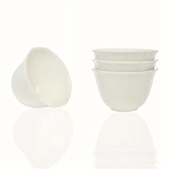Red Vanilla FQ900-410 18 oz Country Estate White Fruit Bowls - 5 in. - Set of 4