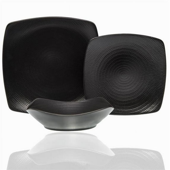 Red Vanilla HN600-018 Black Rice Dinner Set - 18 Piece