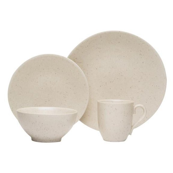 Red Vanilla  Oatmeal Dinner Set  - 16 Piece
