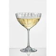 thumbnail image 1 of Red Vanilla Waterfall Optic Coupe Cocktail Champagne Glass 340ml Set/6, 1 of 6