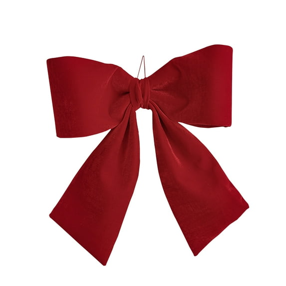 Red Velvet 3d Bow Large Christmas Decoration Christmas Tree Pendant