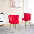 thumbnail image 1 of Red Velvet Chair - Perfect Fit for Body - Cafe & Dining - Simple Structure, 1 of 6