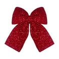 thumbnail image 1 of Red Velvet Christmas Bow – Hanging Tree Decoration, Festive Holiday Ornament for Christmas Tree, Gifts, Wreaths & Home Decor, L, 1 of 5