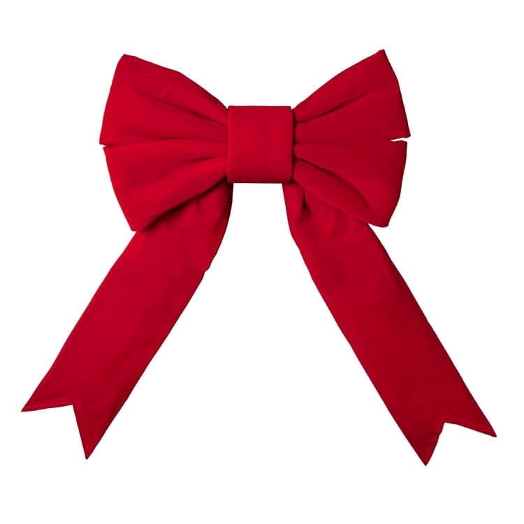 Christmas Designers 12in Red Velvet Christmas Bow UV Protected Indoor Outdoor