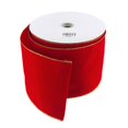 thumbnail image 1 of Red Velvet Christmas Ribbon Wired Edge, 50 Yards, 1 of 1
