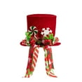 thumbnail image 1 of Red Velvet Christmas Tree Topper – Luxury Bow Tree Hat Star, Festive Tree Top Decoration for Holiday Home Decor, 11.8 x 7.5 in, 1 of 5