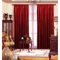 thumbnail image 1 of Red Velvet Drape 55" X 108" Each Panel, 1 of 2