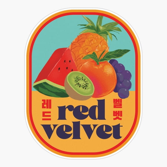 Red Velvet Er- Fruits Er, Phone Decal Water Bottle Stickers Car Decals, Funny Birthday Gift