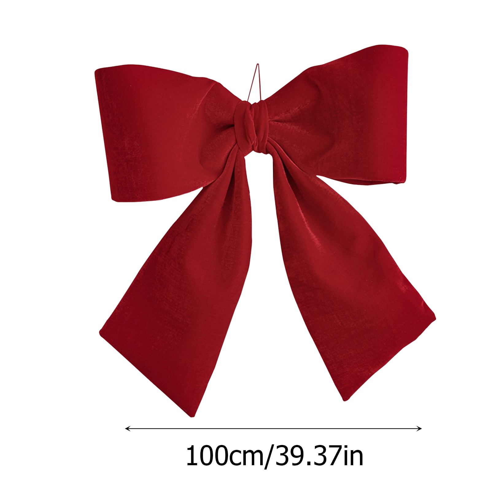 Red Velvet Large Christmas Bow Decorations, Christmas Tree Topper Bows ...