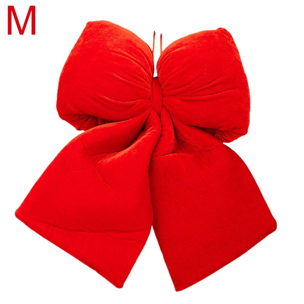Red Velvet Large Christmas Bow Decorations,Large Christmas Tree Topper ...